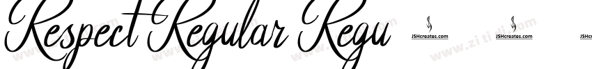 Respect Regular Regu字体转换